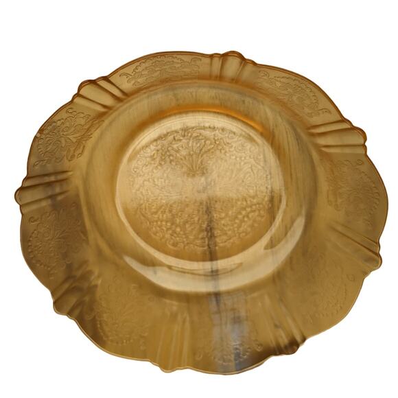 Vintage Delicate Dainty Feminine Floral Pink Depression Glass 4 Piece Craft Twee - Picture 6 of 16